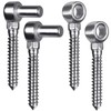 Insaga Cast 304 Stainless Steel Gate Hinges 2Pack Lag Screw