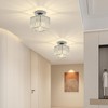 Modern Crystal Ceiling Light, E27 Mini Crystal Ceiling Light, Silver