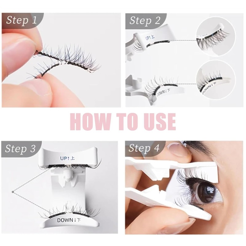 Generic Enjuvie Magnetic Eyelashes Kit Asian,Reusable Enjuvie Magnetic Lashes Natural