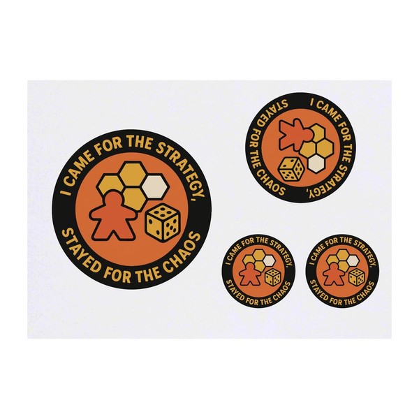 4 x 'Came For Strategy, Stayed For Chaos' Temporary Tattoos