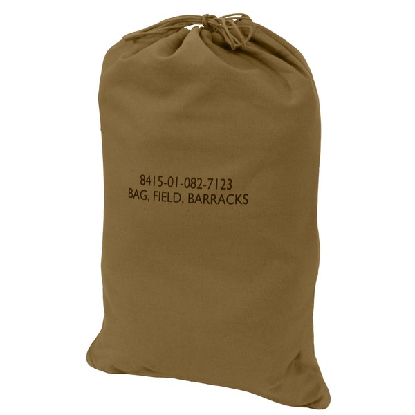 Rothco G.I. Type Canvas Barracks Bag, 18" x 27", Coyote