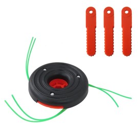 Universal Trimmer Head Replacement Gas Electric Weedeater Weed Eater(M10 x 1.25 left hand thread straight shaft)(2023 New Version)