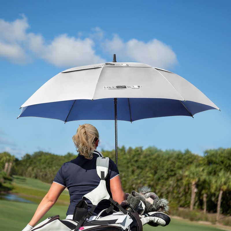 Fulynmen 62 Inch UPF 50+ Sun Umbrella UV Protection Large