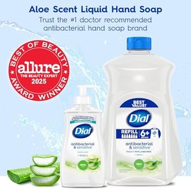 Dial Complete Antibacterial Liquid Hand Soap, White Tea, 11 fl oz (Pack of 4)