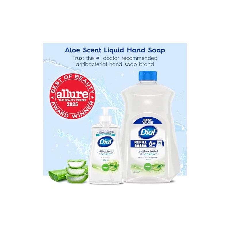 Dial Complete Antibacterial Liquid Hand Soap, White Tea, 11 fl