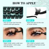 Wet Look Eyelash Extensions, 168 Pieces, Eyelash Clusters, Lashes, Ultra-Thin