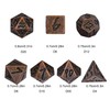 Cusdie Mini Dice Set Tiny Metal DND Dice Set with