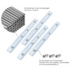 alwaiiz 4040-4 Piece Track Connector, Profile Connector, Aluminium Profile Connector