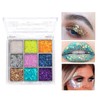 9 Colours Eyeshadow, Glitter Eyeshadow Palette, Shimmer Ultra Pigmented, Shining
