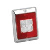 Bargman 48-85-711 Enhanced Height Incandescent Red Reflex with Clear Center