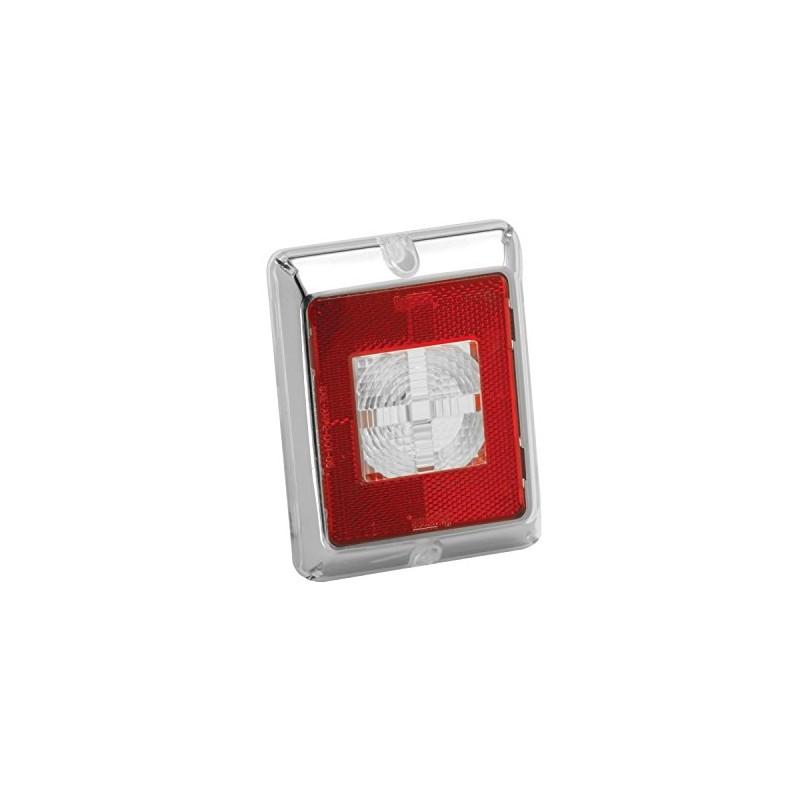 Bargman 48-85-711 Enhanced Height Incandescent Red Reflex with Clear Center
