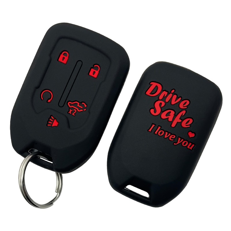 Key Fob Cover for Chevy GMC Accessories 5 Button Smart