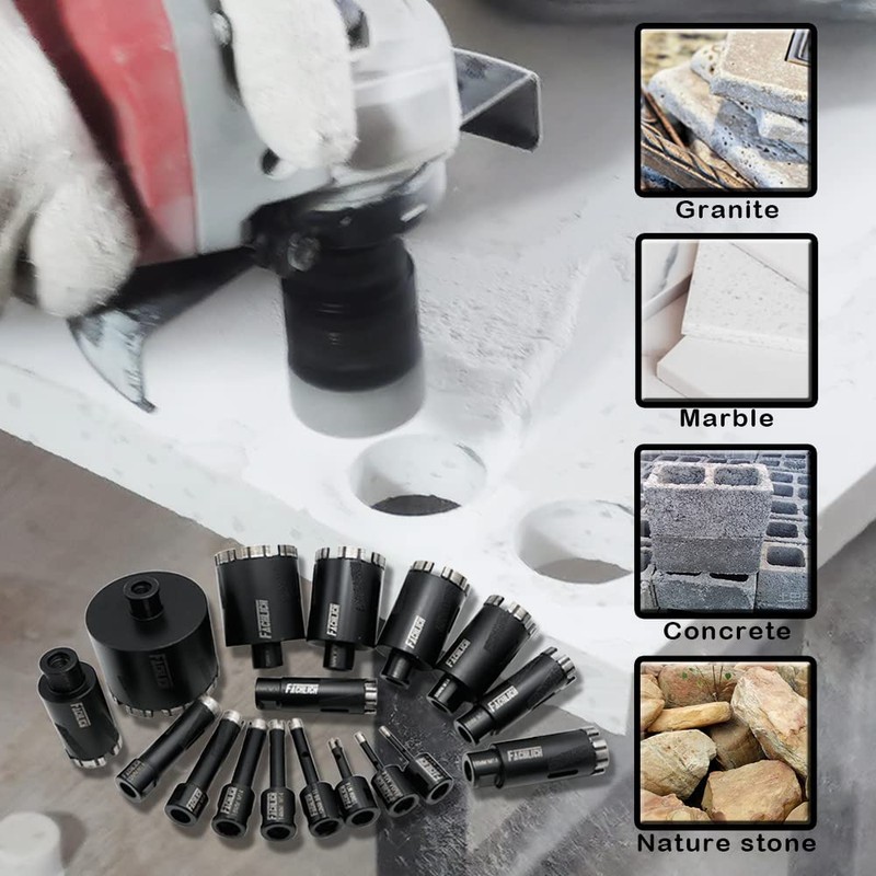 FACHLICH Diamond Core Drill Bit 1-3/8" Granite Hole Saw Laser