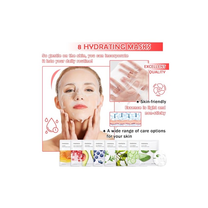 8 Mascarillas Faciales Hidratantes Para Todo Tipo De Piel.