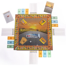 Retirement Road Board Game | Retirement Gift | Game for Senior Citizens | Gift for Parents or Grandparents | Board Game for Game Night | 2 to 6 Players | Play Time 45 to 90 Minutes