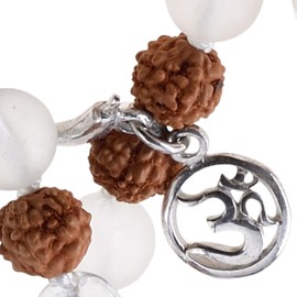 Mala Gemstone Necklace Rock Crystal (Clarity)