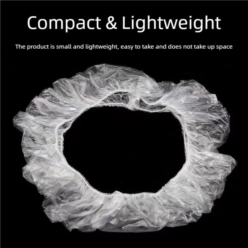 Bluelark Disposable Steering Wheel Covers 100PCS PE Plastic Clear Protectors
