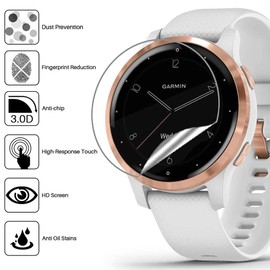 Acadeny [10 Stück Schutzfolie für Garmin Vivoactive 4S 40mm Ultra Dünn Weiche Folie TPU Displayschutzfolie HD Klar Displayschutz Folie Full Screen-Transparent