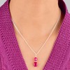Red Ruby Crystals Pendant Necklace, Plain Nuggets Beads Gemstone, Energy