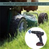 4Pcs, Blue,Lawnmower Dull Blade Sharpener, Upgrade Double Layer Lawn Mower