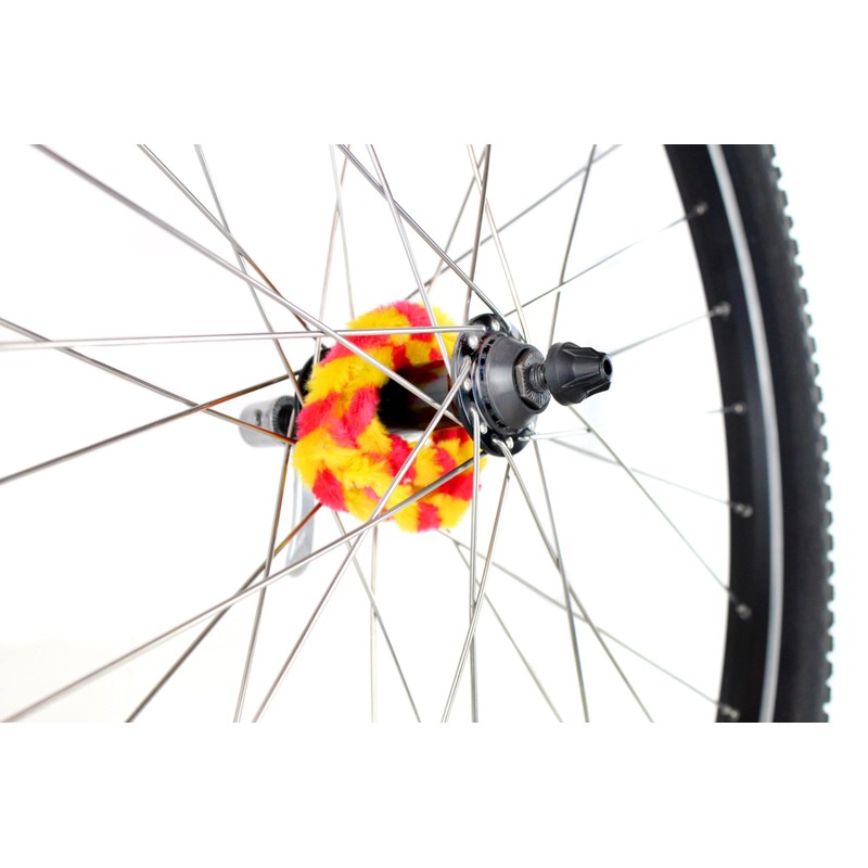 Hub cleaning rings WÜMA red/yellow Set (Front & Back) for