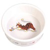 Trixie Ceramic Cat Bowl with Motif, 0.2 Litre, White