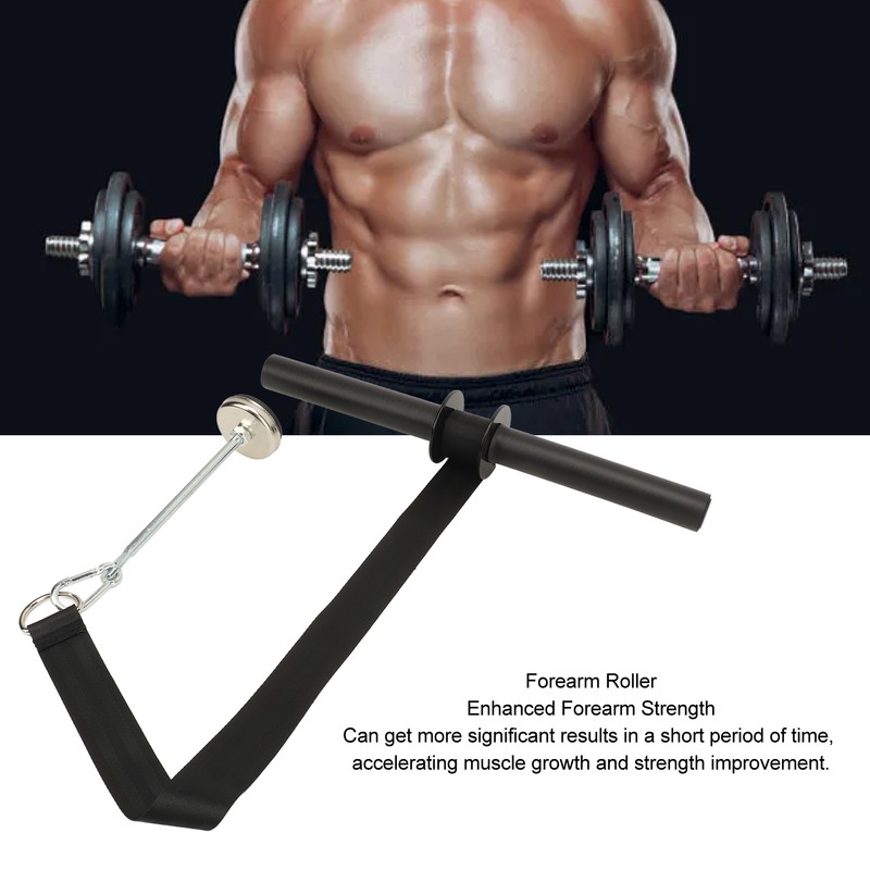 Forearm Roller Versatile Comfortable Grip Forearm Wrist Roller Strengthener Workout