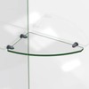 DreamLine GLSH-4100-09 Corner Shower Glass Shelf, Matte Black