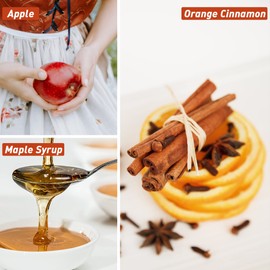 Fall Fragrance Oil, ESSLUX Autumn Essential Oils Set, Soap Candle Making Scents, Fall Scented Essential Oils for Home Diffuser Laundry, Forest Pine, Orange Cinnamon, Pumpkin Pie, Maple Syrup, 6X10 ml