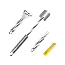 3 Pack Corn Cob Peeler, Stainless Steel Upgraded Corn Peeler, Corn Cob Remover, Kitchen Tool Set Easy to Clean, Gift Box Gift