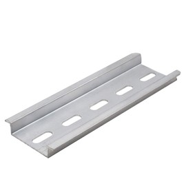 mxuteuk 3pcs DIN Rail Grooved Aluminum RoHS 100mm Length 35mm Width 7.5mm High MXU-DIN-100