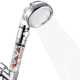 Nosame® Shower Head Ⅲ，High Pressure Water Saving 3 Mode with ON/Off Pause Function Spray Filter Filtration RV Handheld Showerheads 1.6 GPM for Dry Skin & Hair Spa