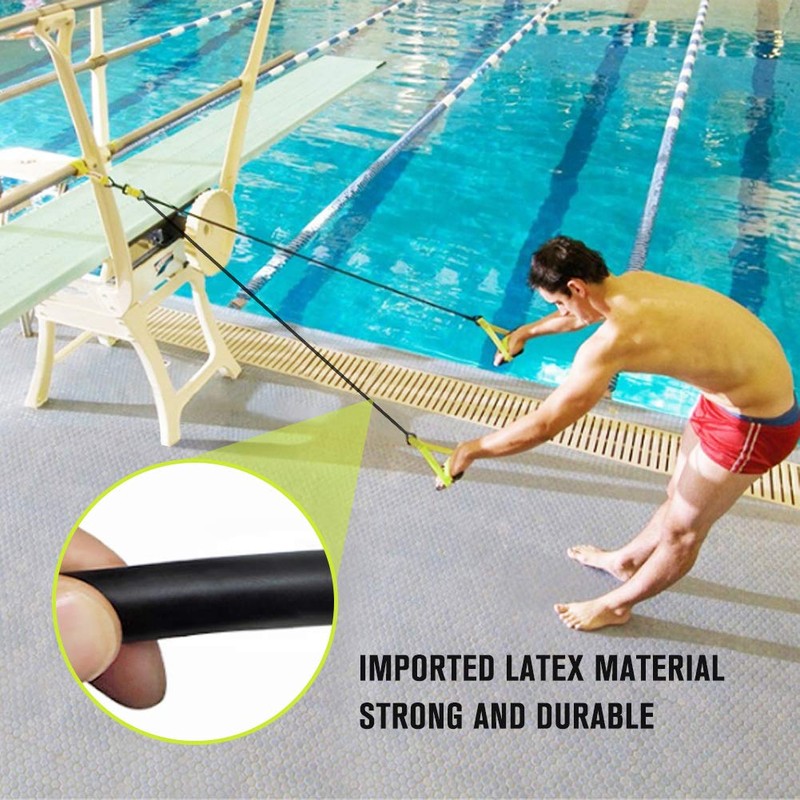 YINAO Dryland Powercord with Paddles,Swimming Arm Strength Trainer, Professional Freestyle