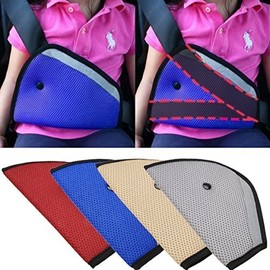 [4 Pack] Eximtrade Car Children Toddler Seat Belt Safety Harness Reposition Strap Positioner (Blue)