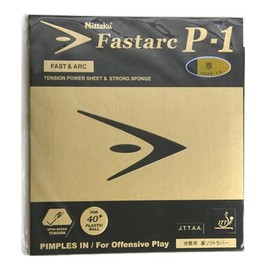Nittaku NR-8719 Fastark P-1 Soft Rubber Backing for Table Tennis, Tension Type, Black, Medium
