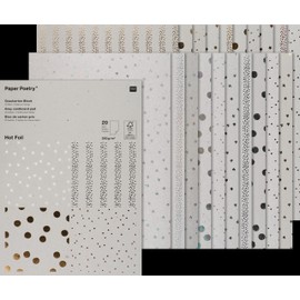 Paper Poetry Grey Card Pad 20 Sheets A4