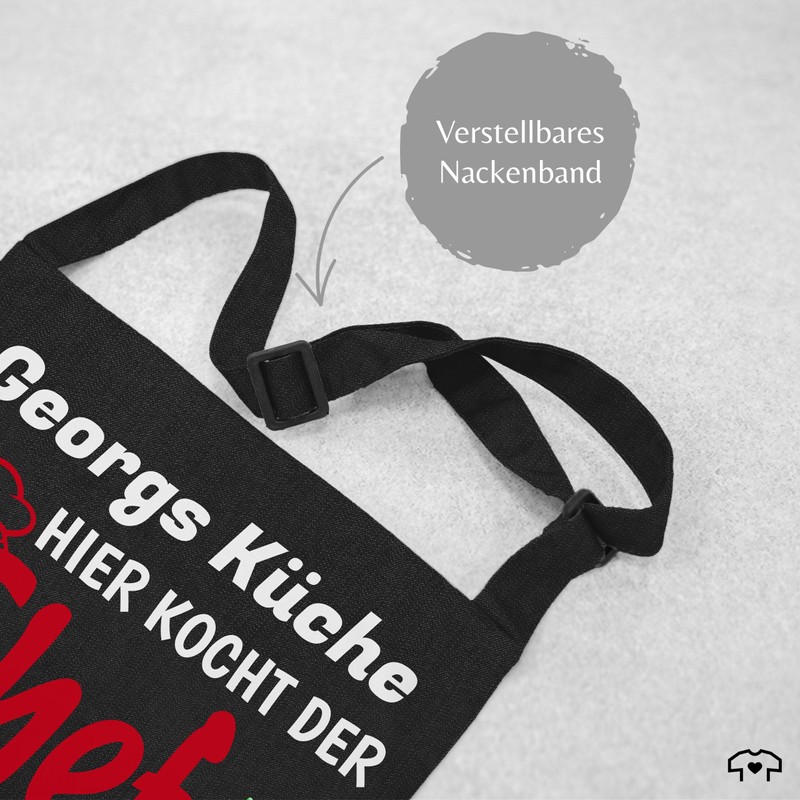 Geschenk mit Namen personalisiert by Shirtracer - Apron - Cooking