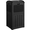 Devoko 33 Gallon Outdoor Trash Can with Dual Lid, Heavy