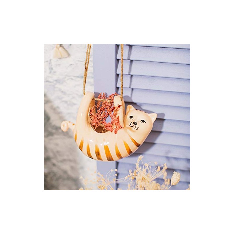 Sass & Belle Cat Hanging Planter