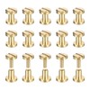 QUARKZMAN Pack of 30 Brass Chicago Screws, 4 x 6