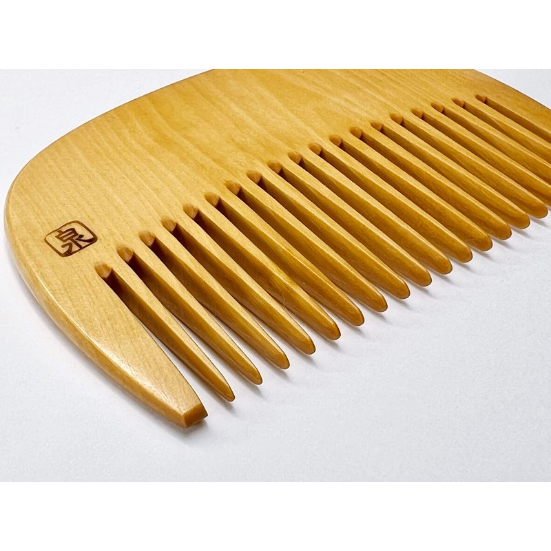 Honotsuke Comb Flower Comb, Small Flowers, Japanese Pattern (Red Type)