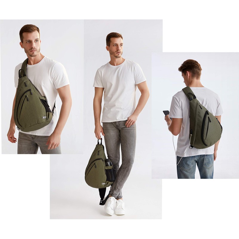 TurnWay Water-Proof Sling Backpack/Crossbody Bag/Shoulder Bag for Travel, Hiking, Cycling,
