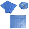 3 x 3 m Blue Tarpaulin Waterproof Tarp Sheet Cover,
