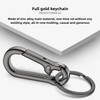 NLQHOPTS 4 Packs Metal Keychain Holder with Key Ring，Key Chain