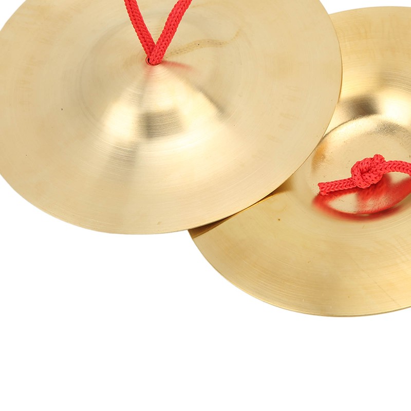 Crash Cymbal Brass Percussion Instrument Pair Teaching Tool Toy for