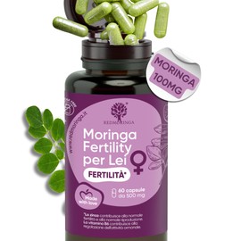 Frauen-Fertilitäts-Ergänzungsmittel – Moringa, Zink, Vitamin B6 und B12, Folsäure | Nahrungsergänzung für weibliche Fruchtbarkeit, Hormonunterstützung & Menstruationszyklus | 60 Kapseln - RedMoringa