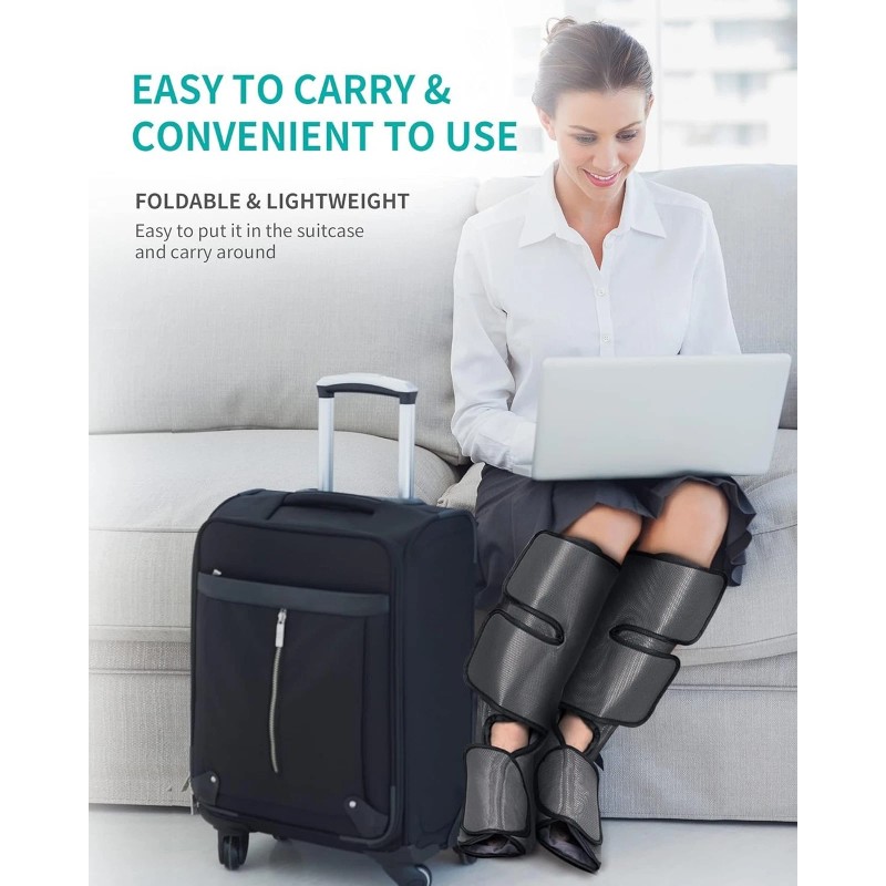 Nekteck Leg Massager with Air Compression for Circulation and Relaxation,