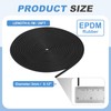 PATIKIL Foam Rubber Weather Seal Strip, 0.12" 20Ft EPDM Rubber