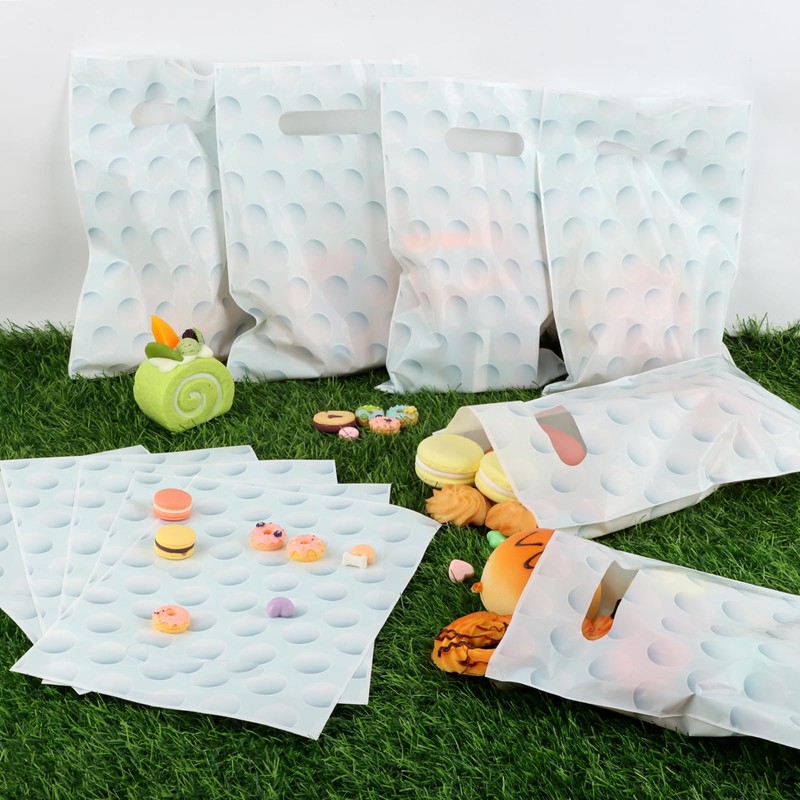 50 Pieces Golf Gift Bags with Handle, Plastic Treat Candy