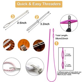 6 Pieces 66 Inch Extra Long Flat Hoodie Drawstrings 15mm Width Drawstring Cords Replacement Flat Shoe Laces Flat Hoodie Strings with Easy Threaders (Black+White+Grey-6pcs)